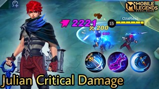 Julian Critical Build Gameplay - Mobile Legends Bang Bang