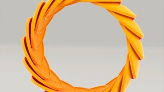 Disc-shaped building block ring
