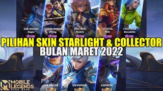 UPDATE PILIHAN SKIN STARLIGHT & COLLECTOR MLBB MARET 2022 | MOBILE LEGENDS EVENT UPDATE