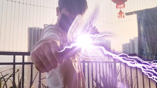 【真皮套】UP用神光棒变身成为邪恶迪迦奥特曼！
