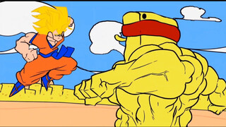 Khi Goku gặp SpongeBob SquarePants.