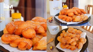 JAJANAN POPULER DI KOREA !! | SEMUA KETAGIHAN!! TWISTED KOREAN DOUHNUTS TANPA MIXER |