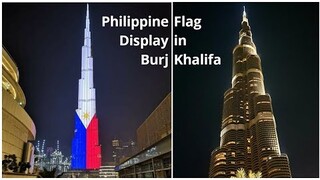 Historic Philippine Flag Display in Burj Khalifa | Philippine Independence Day | Dubai UAE