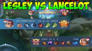 LESLEY VS LANCELOT, HILDA, VALE, LAPU LAPU #MLBB #mobilelegends  #LESLEY