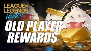 Old Players Reward! Kick-Off and Rift-to-Rift Rewards