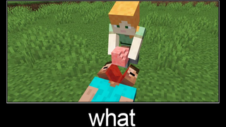 Minecraft รออะไร meme part 225 (Mad Alex และ Scary Steve)