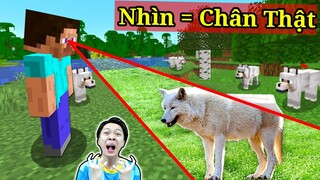 Vinh Nhìn Con Động Vật = Sẽ Chân Thật ?? HAY THẬT SỰ Minecraft Thế Này Nhìn Lạ Quá Thật Á