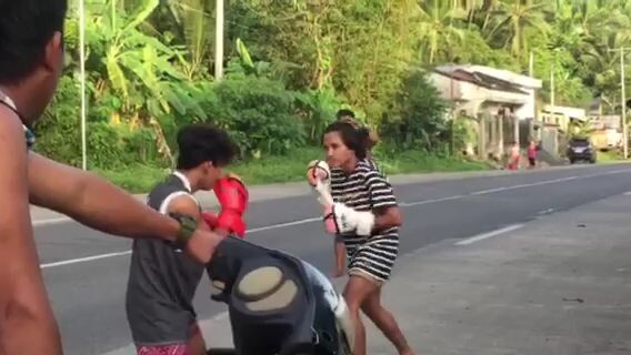 sparring session