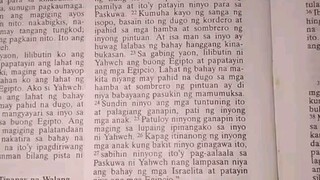 Pang Araw Araw na Talata.               Exodus 12:21-28