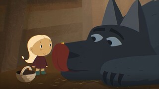 Setelah bertemu "Little Red Riding Hood", Serigala Jahat Besar memulai hidup bahagia: "MOROSHKA"