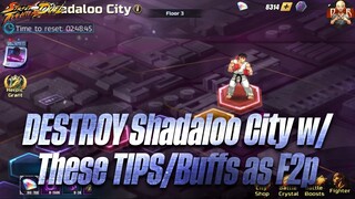 [SF: Duel] - F2P How to ANNIHILATE Shadaloo City on hardest floors! Best buffs to choose w/ tips!