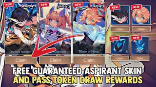 NEW ASPIRANT EVENT 2023! GUARANTEED FREE ASPIRANT SKIN AND PASS TOKEN DRAW REWARDS! | MOBILE LEGENDS