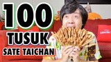 ORANG JEPANG MAKAN 100 TUSUK SATE TAICHAN CHALLENGE!!