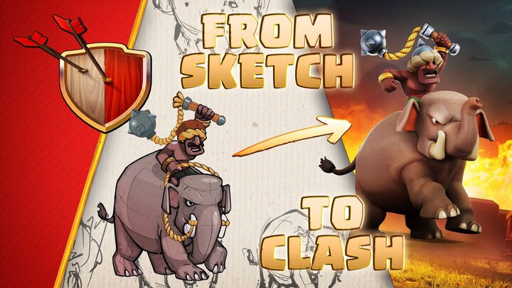 Gameplay troops baru coc, Elephant rider 💨💨💨