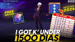 HOW I GOT K' IN UNDER 1500 DIAMONDS USING TOKENS | KOF PHASE 2 DRAWS