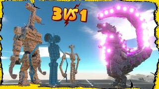 NẾU CHO SIREN HEAD CHIẾN ĐẤU VỚI GODZILLA SẼ NTN !!! (Pobbrose Đấu trường khủng long) ✔