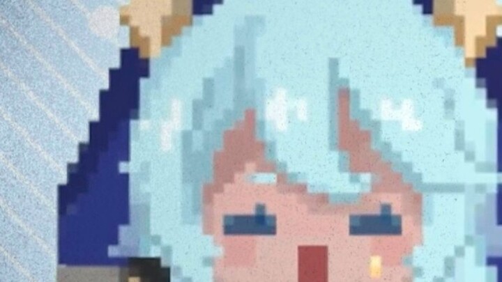 [Live2D Model Display] A pixel-style model that is really cool! It's a deep-sea octopus (Christmas g