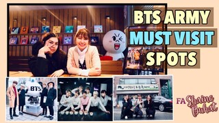 BTS MUST VISIT SPOTS IN SEOUL! (Yoojung Sikdang, K-Star Road, Cafe &Gather & BT21) | FA Shaine Buhat