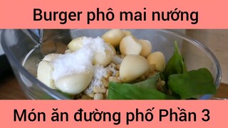 Burger phô mai nướng món ăn đường phố #3