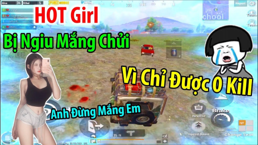 Phản Ứng SIÊU ĐÁNG YÊU Của HOT Girl Khi Bị Người Yêu _Chửi Mắng_ Vì Được 0Kill _ PUBG Mobile