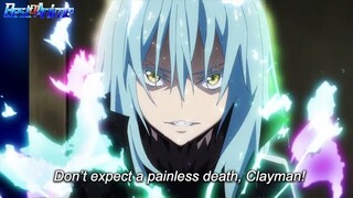 Rimuru can't suppress his power when Clayman sláp Milim in front of all the demon lords