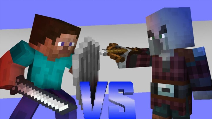 [MC Fighting Animation Series] Table Mode Steve VS Predator