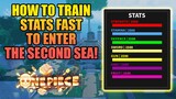 Second Sea - How To Train Skills The Fastest Way Possible in A One Piece Game