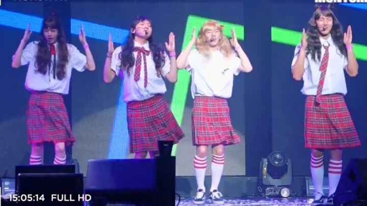 MONSTA X's cover of 'Cheer Up + Dumb Dumb' is released in the first episode of a girl group dance fe