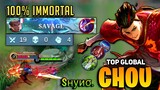 SAVAGE! Offlane Chou Perfect gameplay [ Top Global Chou Best Build 2022 ] By Sнуиσ. - Mobile Legends