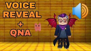 REAL VOICE REVEAL + QNA BLOCKMAN GO