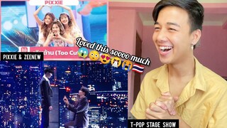 PiXXiE - เกินต้าน | จะรักฉันอยู่ไหม - NuNew | Always You - Zee Pruk  | T-POP STAGE SHOW | REACTION