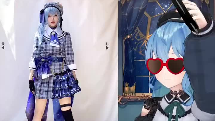 【Hoshimachi Suisei】Cosplay-nya sangat imut! Tariannya juga sangat keren!!!