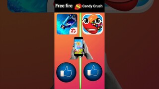 Free fire VS Candy crush #shorts