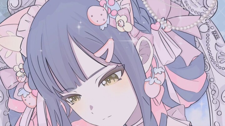 软糯草莓祥 绘画过程