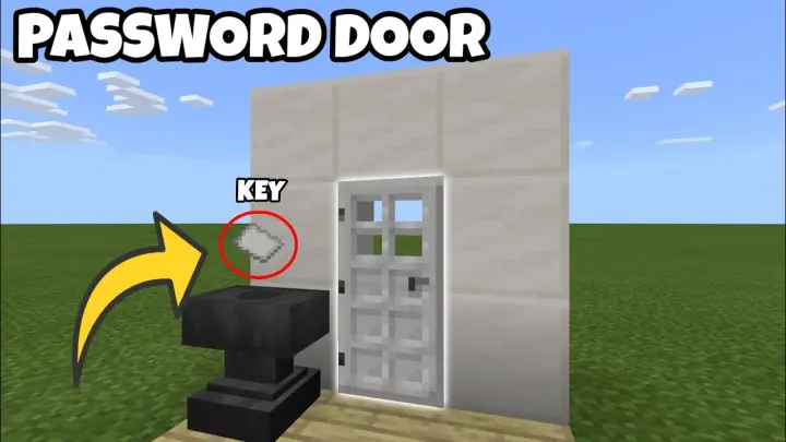 How To Make Password Door In Minecraft 1 18 Bilibili