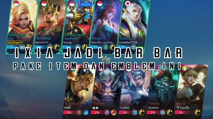 Ixia jadi bar bar...