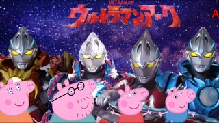 Ultraman Arc  And Pig Peppa Pig Song Garageband Hit The Horizon