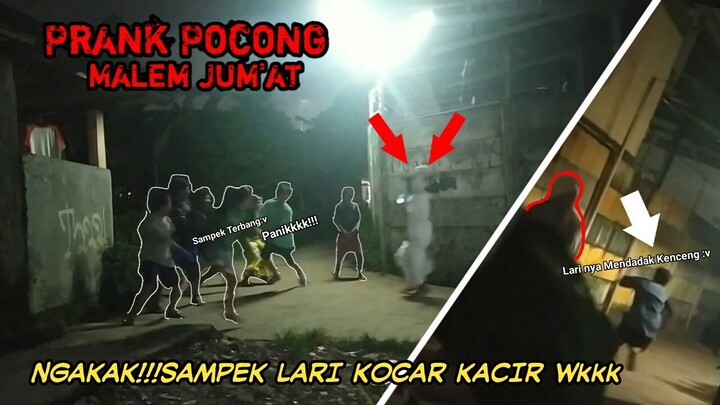 NGAKAK ASLI!!! BOCIL DIPRANK POCONG SAMPEK LARI KOCAR KACIR 😂