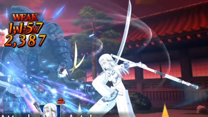 【FGO】Five-star Berserker Galatea: Image from Stage 1 to Stage 3, Triple Attack + Noble Phantasm Atta