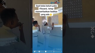 Belum Punya Smart Board, Guru Ini Manfaatkan Fasilitas Seadanya untuk Belajar Lebih Menyenangkan