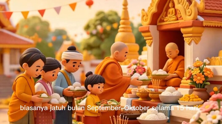 Pchum Ben tradtion ilustration