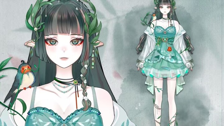 【عرض نموذج Live2D】୨୧‧₊ رسالة ربيعية ˚₊‧ فروع الصفصاف التي تلمسك بخفة