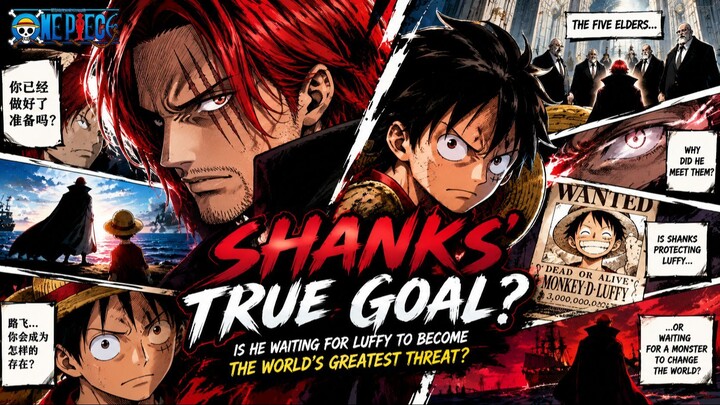 Shanks’ TRUE Goal Revealed? Is He Waiting for Luffy to Become the World’s Greatest Threat? | One Pie
