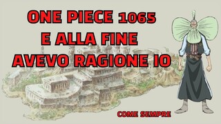 ONE PIECE 1065 : L'ANTICO REGNO E' IL NUOVO REGNO | CAPITOLO 1065 ANALISI E TEORIA