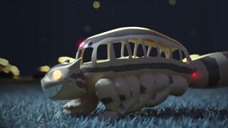 Animated Music Box Catbus from Totoro