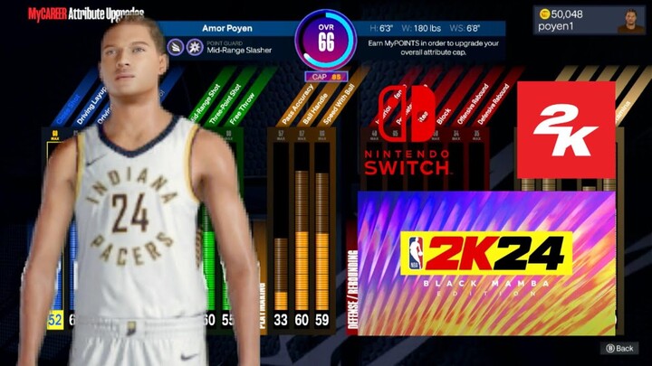 Nba 2k24 MyCareer Nintendo Switch Black Mamba Edition Gameplay(Tagalog)