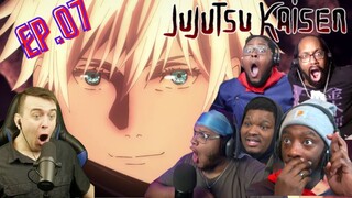 GOJO IS TOO OP ! JUJUTSU KAISEN EPISODE 07 BEST REACTION COMPILATION