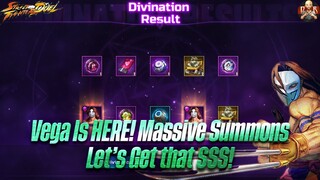 [SF: Duel] - MASSIVE Summon Video! Vega initial review & SSS Vega Summons!