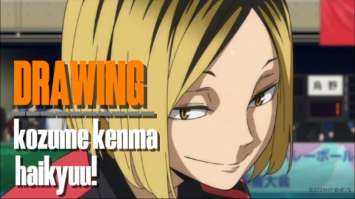 drawing kozume kenma dari anime haikyuu!!