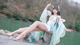 Naga biru kecil melompat keluar dari layar❤Tarian kaki telanjang nol derajat Danqing❤【Koisa】